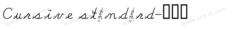 Cursive standard字体转换